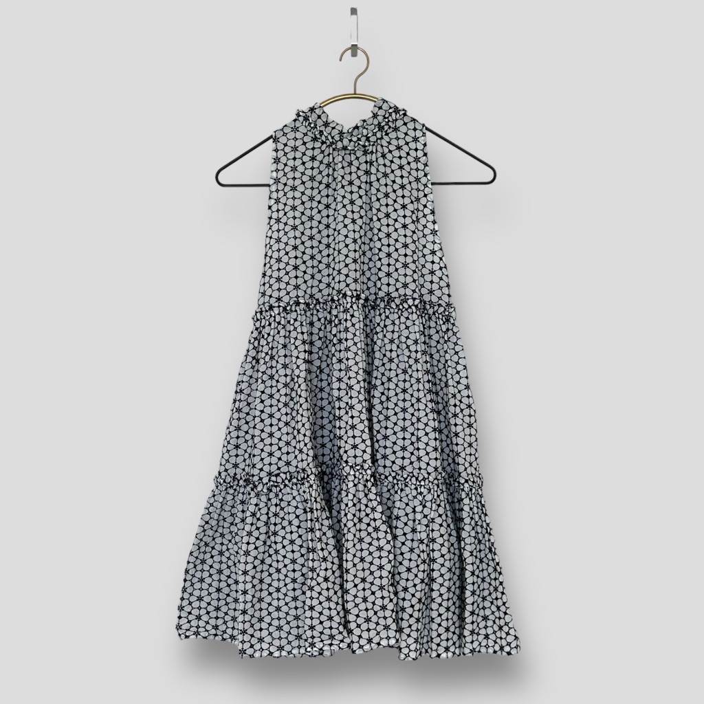 Lisa Marie Fernandez Erica Ruffled Broderie Anglaise Cotton Mini Dress (Xs)